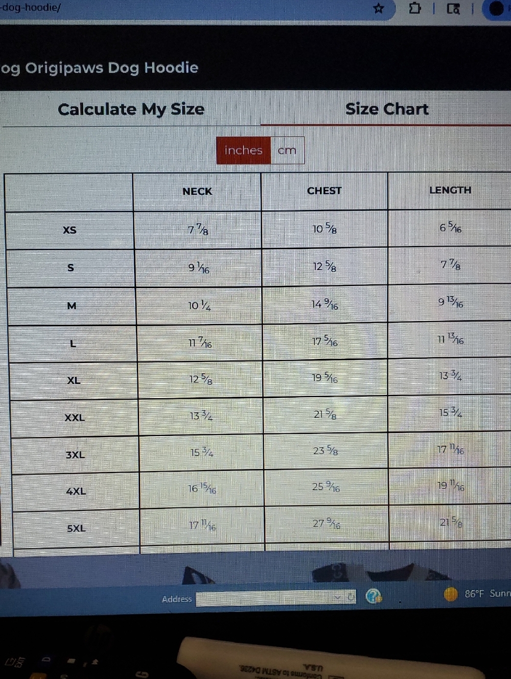 Adidog Origipaws Dog Hoodie Size Large (per size chart) - Picture 8 of 8